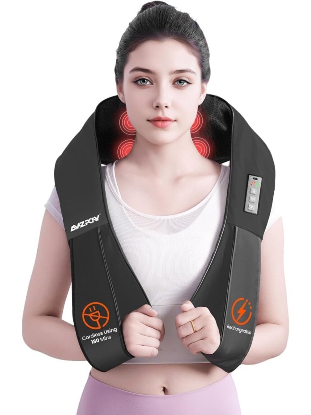 Cordless Deep Tissue Neck Massager for Pain Relief & Relaxation - Portable